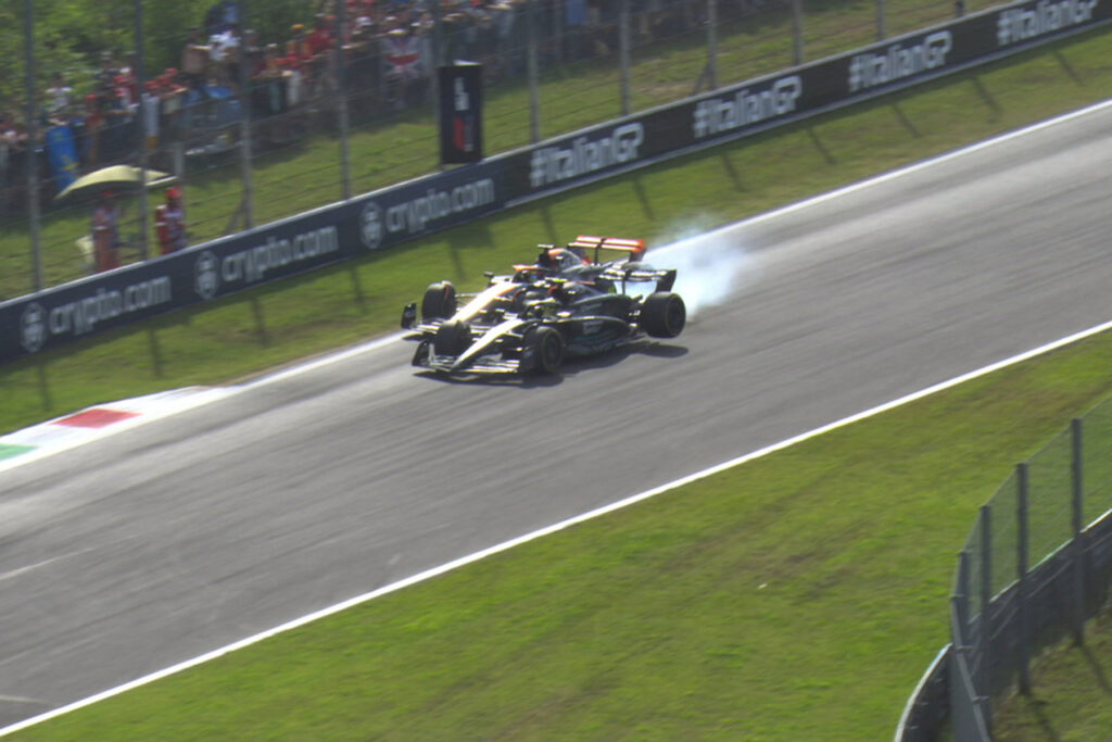 Formel 1 Piastri Hamilton Monza Crash 2023