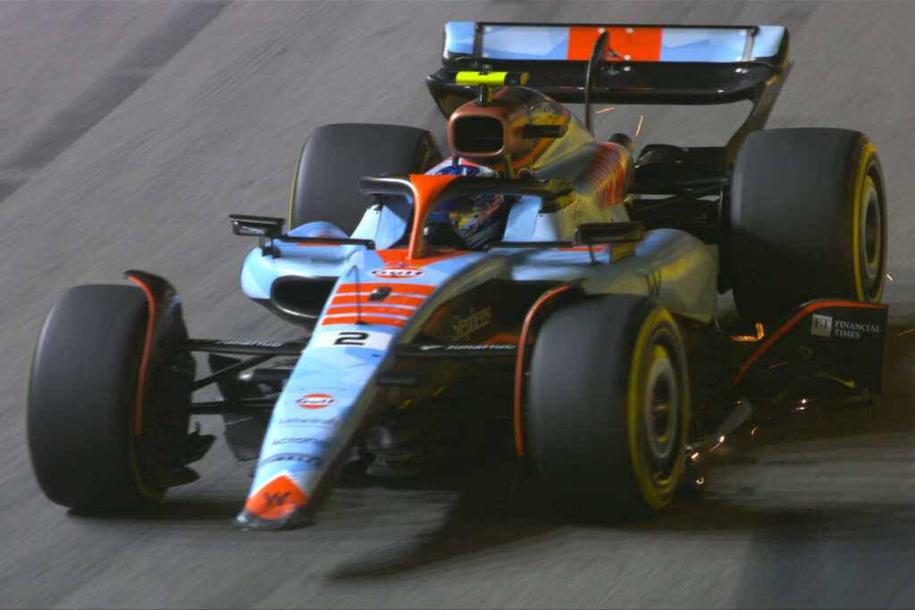 Formel 1 Sargeant Crash Singapur 2023