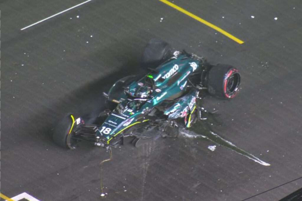 Formel 1 Stroll Crash Singapur 2023