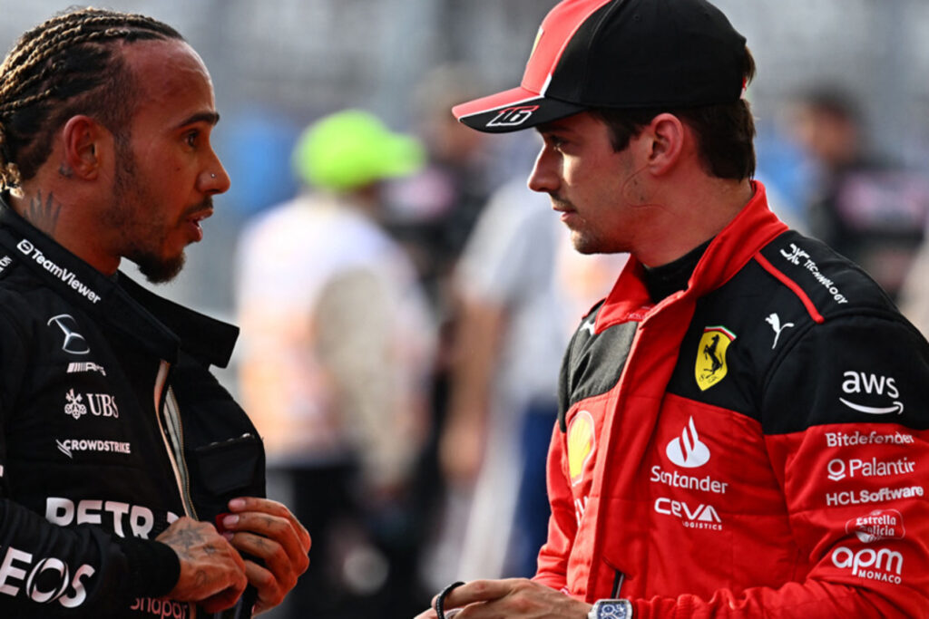 Formel 1 Lewis Hamilton Charles Leclerc Mercedes Ferrari Austin USA GP 2023
