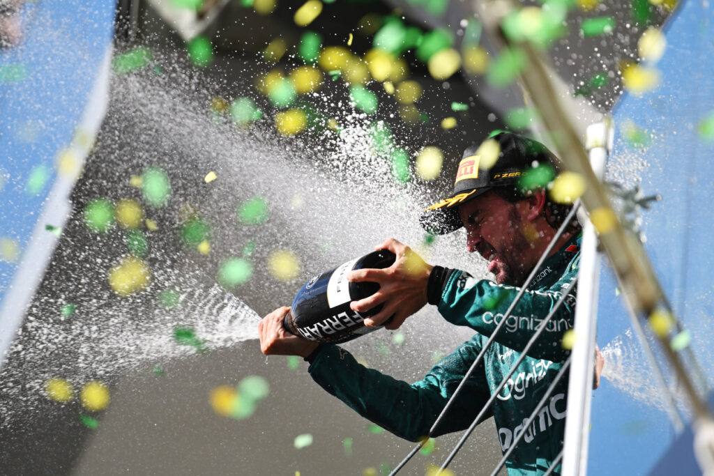 Formel 1 Fernando Alonso Aston Martin Sao Paulo Brasilien 2023