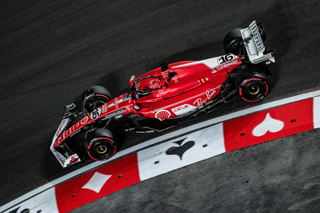Formel 1 Charles Leclerc Ferrari Las Vegas 2023