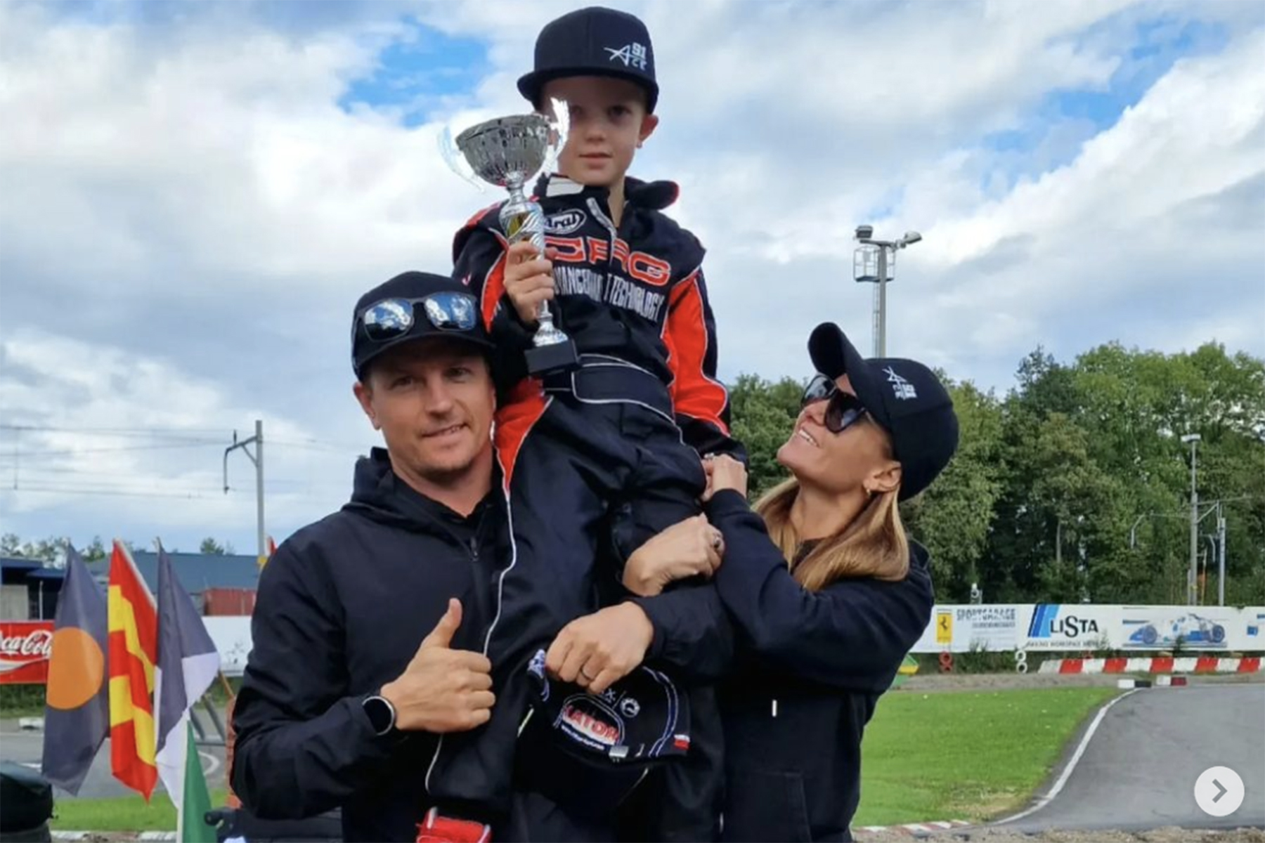 Kimi Raikkönen Mintu und Robin Raikkönen. Credit: mintturaikkonen / Instagram