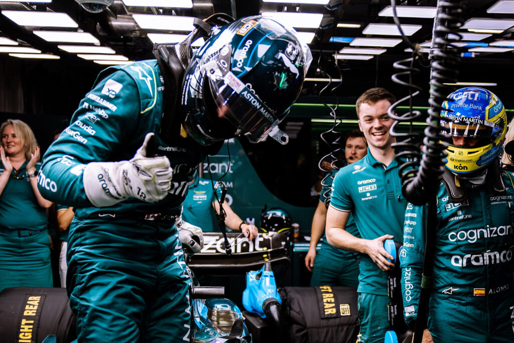Formel 1 Lance Stroll Fernando Alonso Aston Martin Brasilien 2023