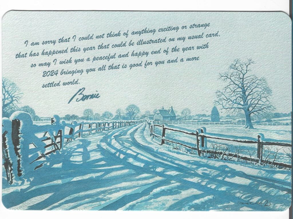 Bernie Ecclestone Weihnachtskarte