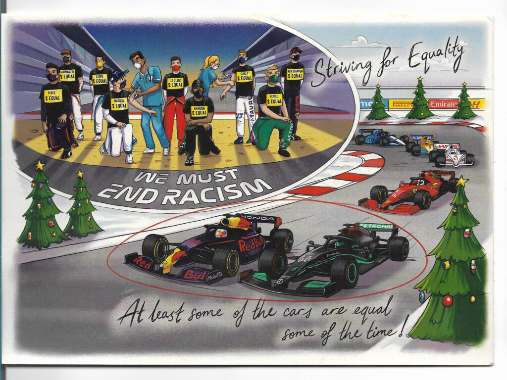 Bernie Ecclestone Weihnachtskarte