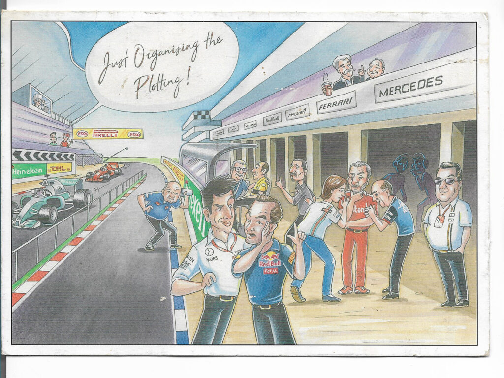 Bernie Ecclestone Weihnachtskarte