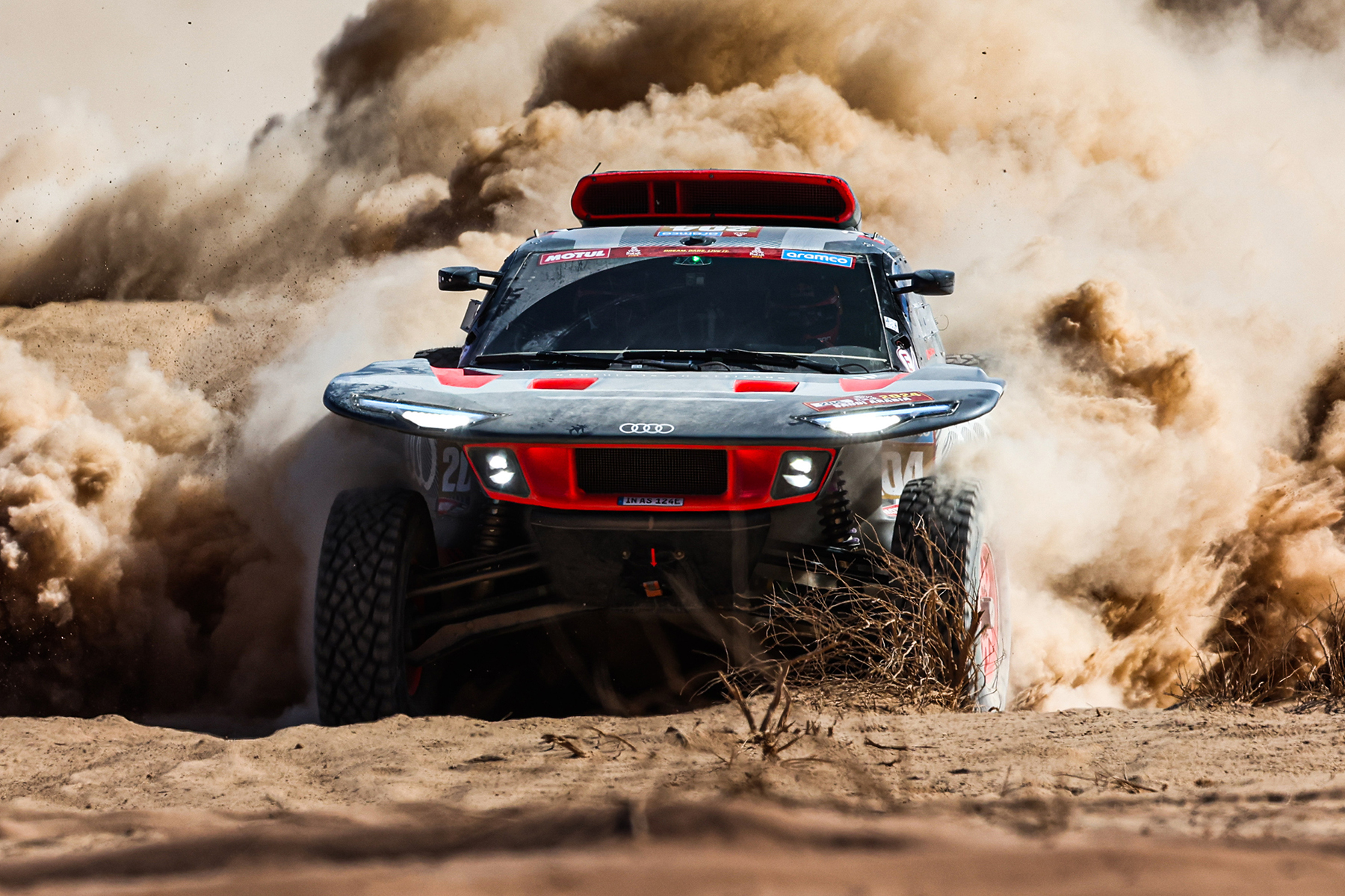 24h Dakar Carlos Sainz/Lucas Cruz. Credit: Audi