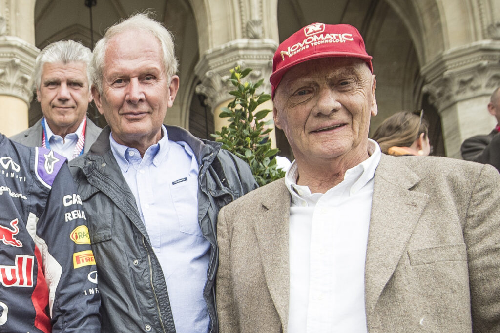 Formel 1 Helmut Marko und Niki Lauda