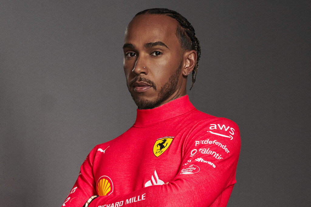 Formel 1 Lewis Hamilton Ferrari Montage 2024