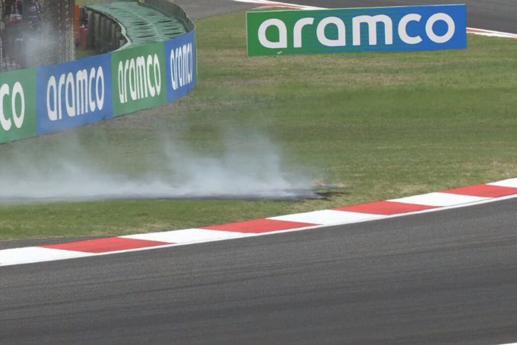 Formel 1 China Grass Feuer 2024