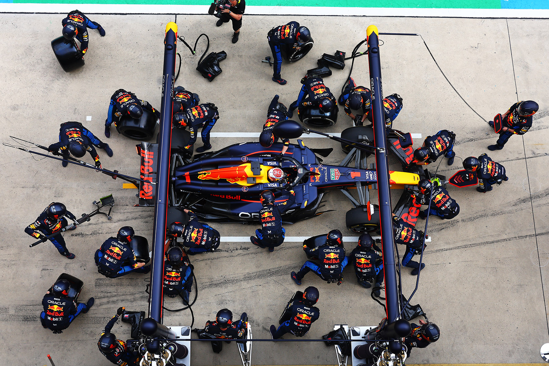Formel 1 Max Verstappen Red Bull Box Stop 2024
