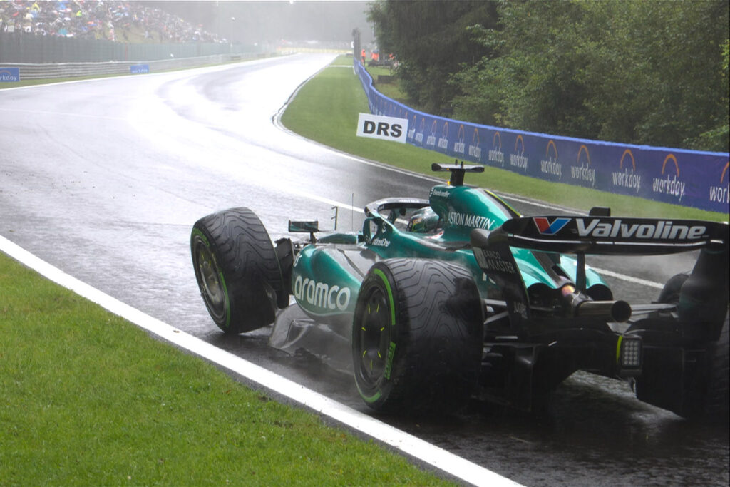 Formel 1 Stroll Crash Spa 2024