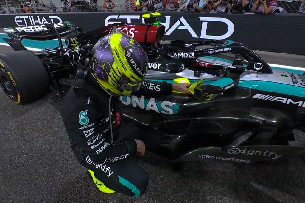 Formel 1 Lewis Hamilton Mercedes Abu Dhabi 2024