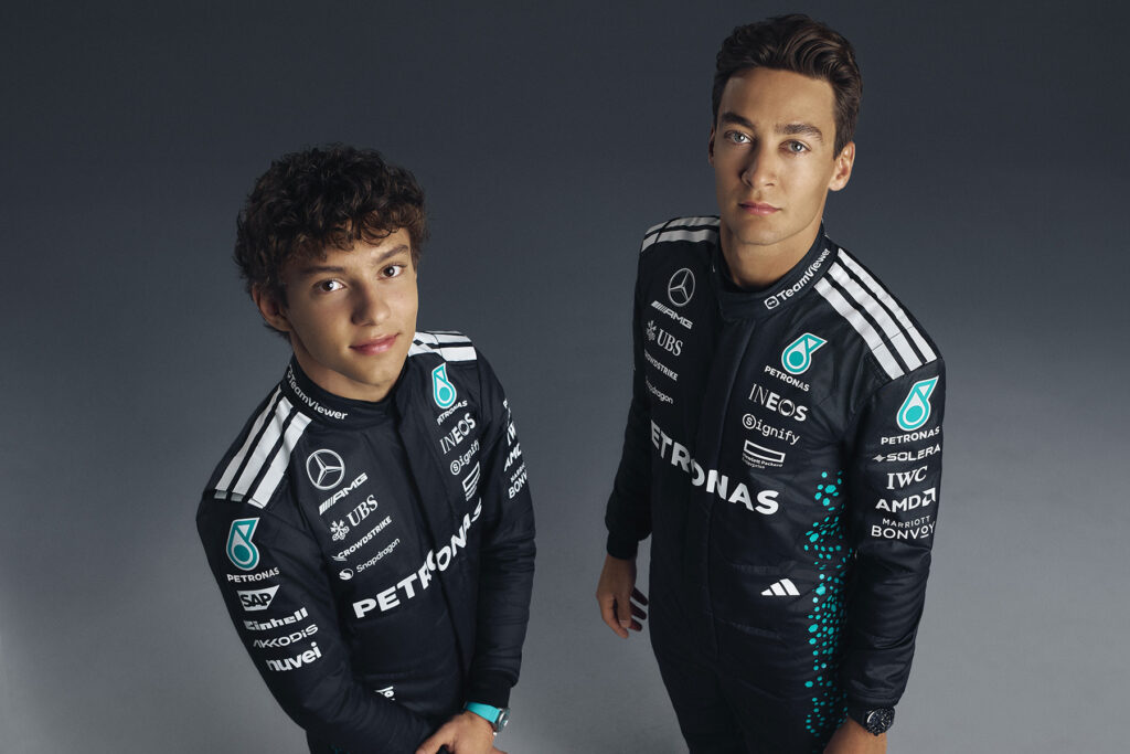 Formel 1 Kimi Antonelli und George Russell Mercedes 2025