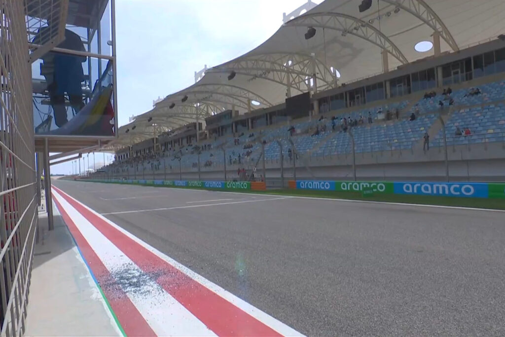 Formel 1 Glas zerbricht Bahrain Test 2025