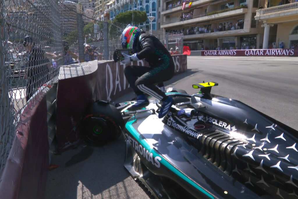 Formel 1 Kimi Antonelli Mercedes Crash Monaco Quali 2025