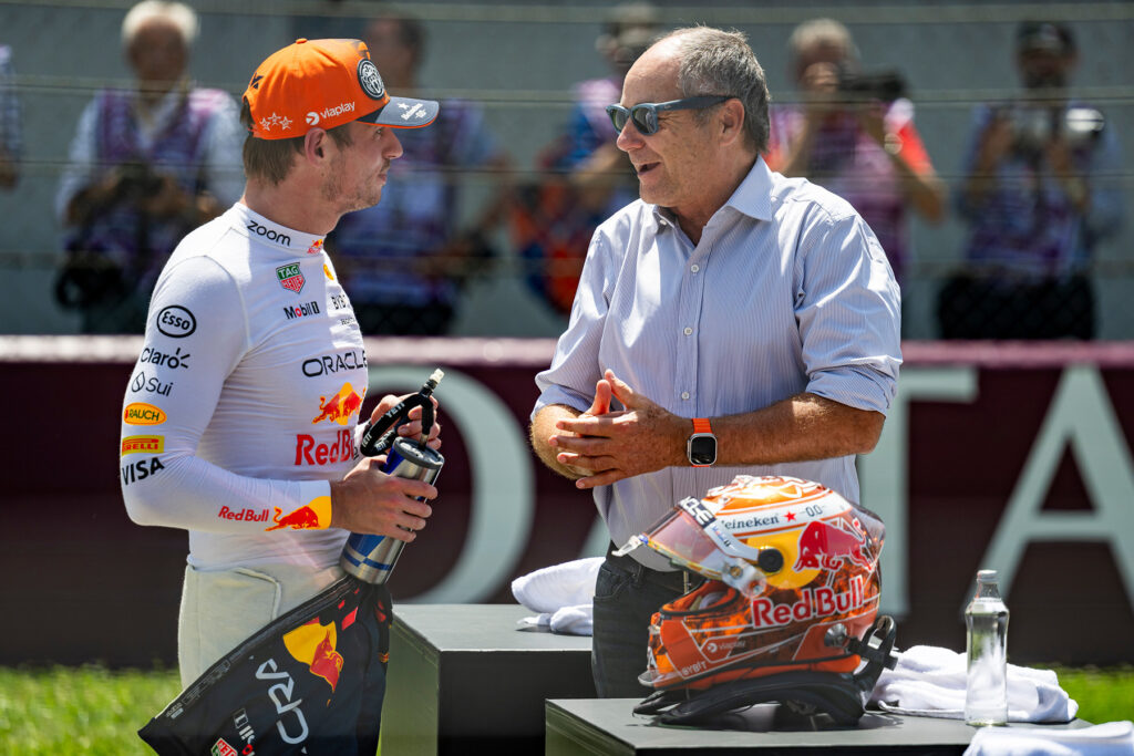 Formel 1 Max Verstappen und Gerhard Berger
