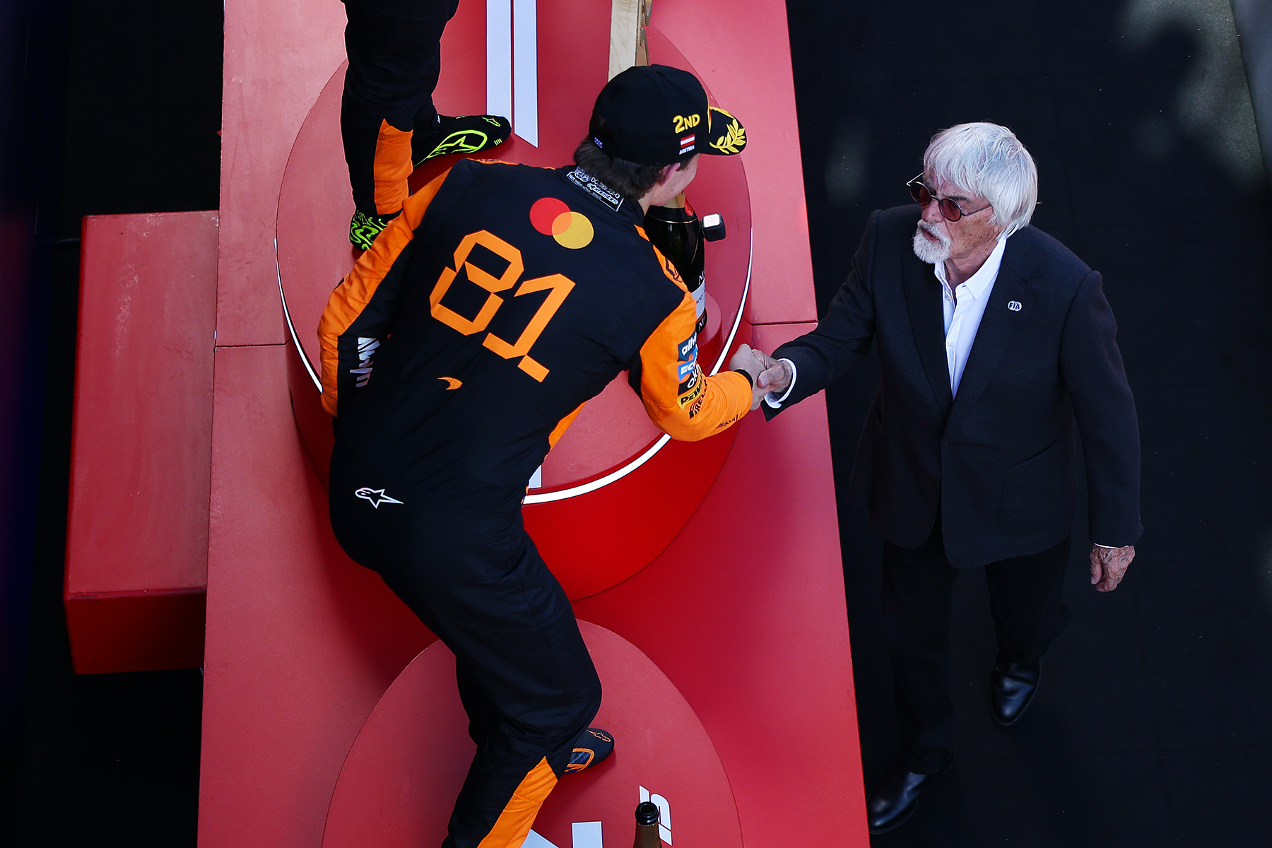 Formel 1 Bernie Ecclestone und Oscar Piastri Spielberg 2025