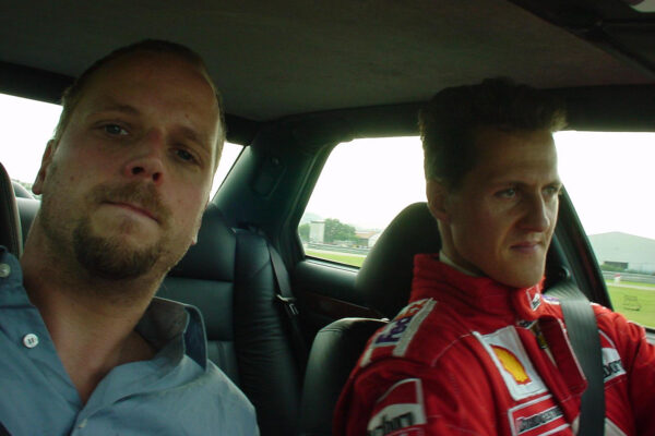Rapper Smudo und Michael Schumacher