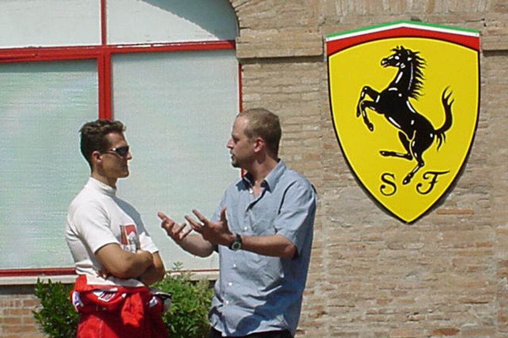 Rapper Smudo und Michael Schumacher