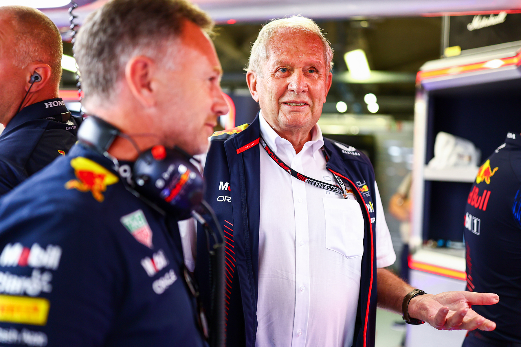 Formel 1 Christian Horner und Dr. Helmut Marko Red Bull