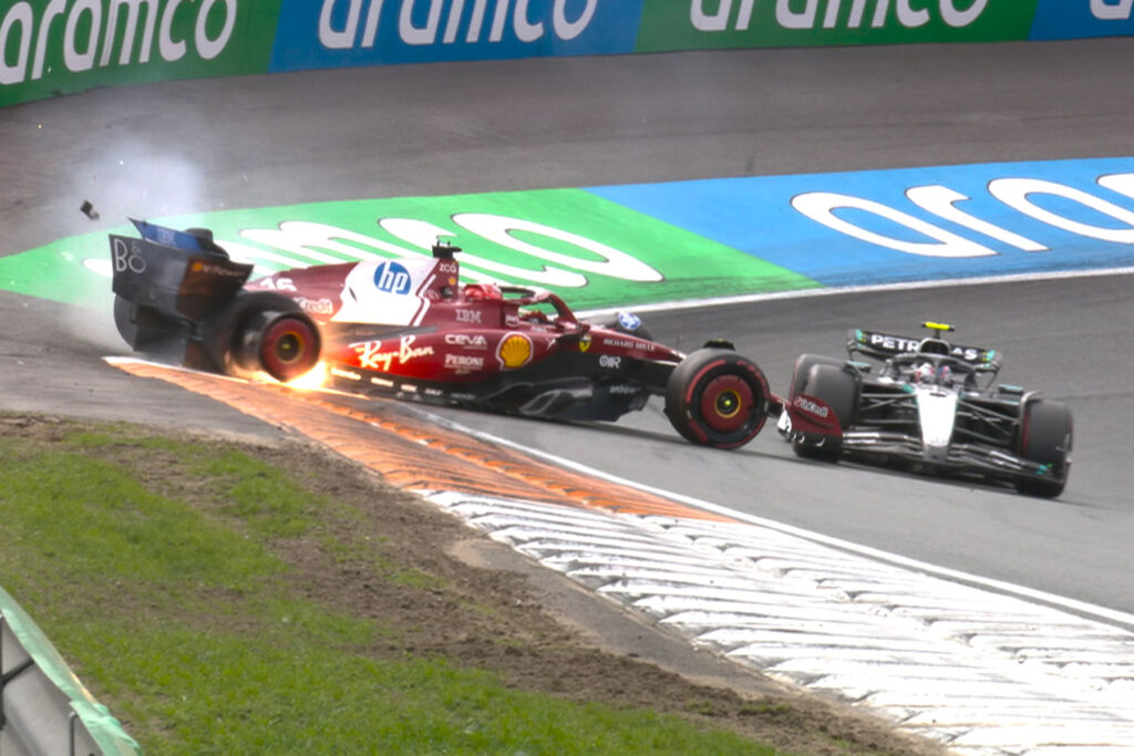 Formel 1 Antonelli Leclerc Crash Zandvoort 2025