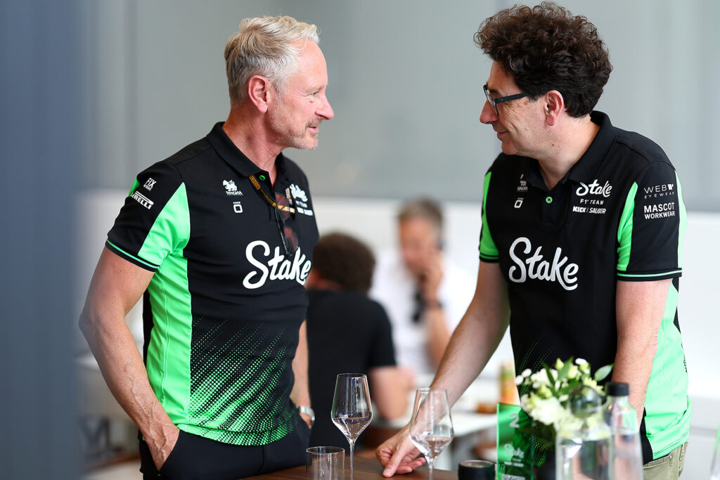 Formel 1 Jonathan Wheatley und Mattia Binotto Sauber 2025