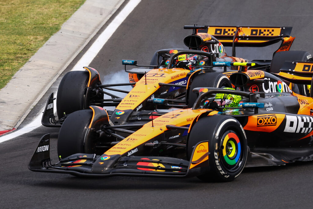 Formel 1 Lando Norris und Oscar Piastri McLaren Ungarn 2025