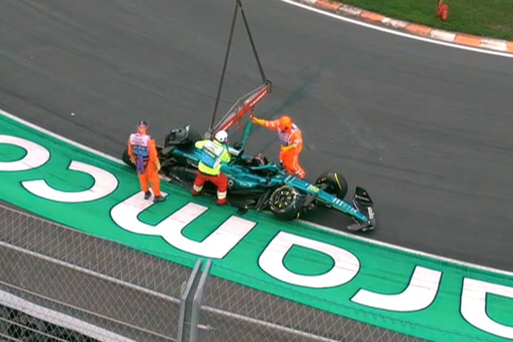 Formel 1 Lance Stroll Aston Martin Zandvoort 2025 Crash