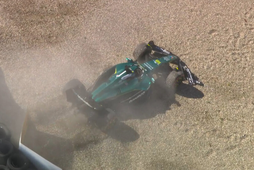 Formel 1 Stroll Crash Zandvoort Quali 2025