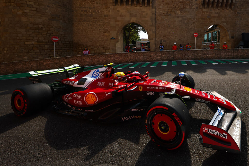 Formel 1 Lewis Hamilton Ferrari Baku Aserbaidschan 2025