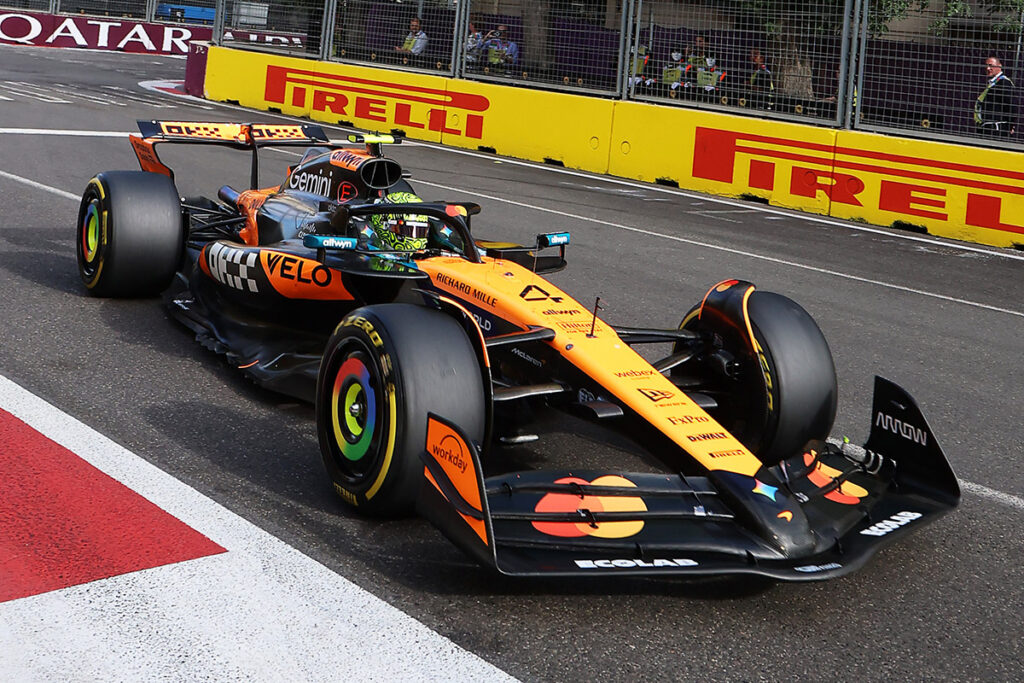 Formel 1 Lando Norris McLaren Baku Aserbaidschan 2025