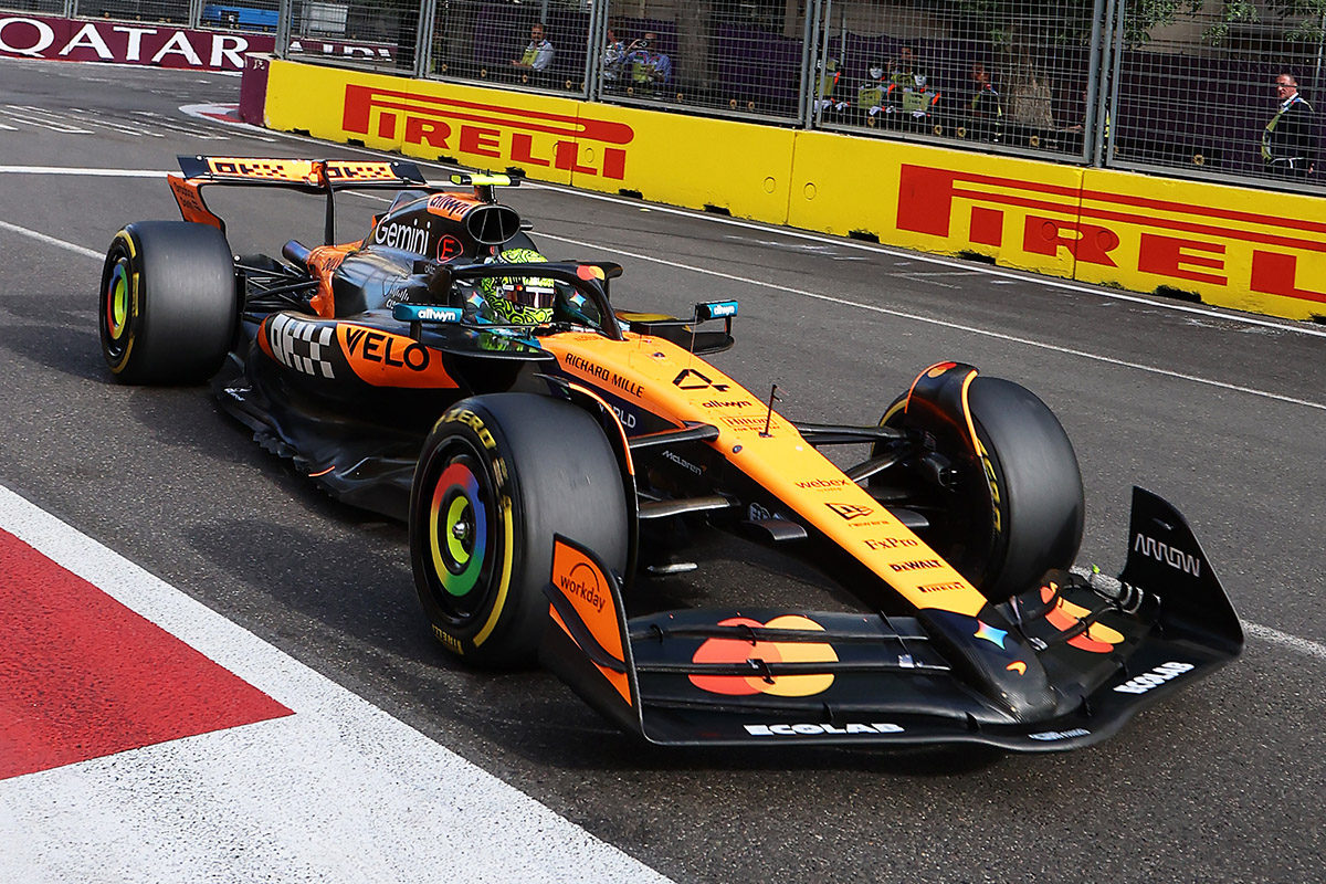 Formel 1 Lando Norris McLaren Baku Aserbaidschan 2025