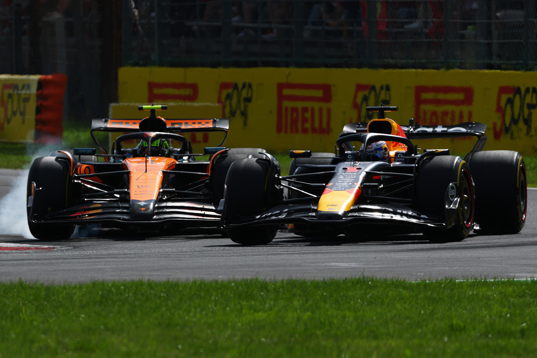 Formel 1 Max Verstappen Red Bull und Lando Norris McLaren Monza Italien 2025