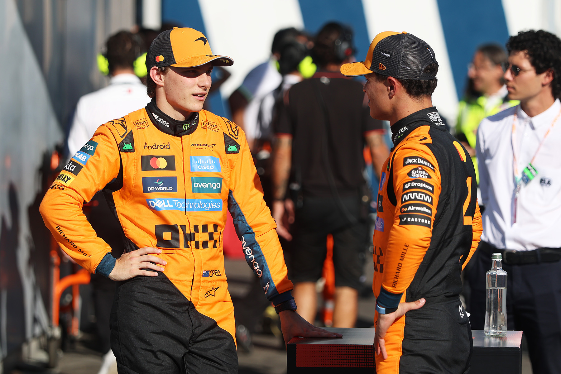 Formel 1 Oscar Piastri und Lando Norris McLaren Monza Italien 2025