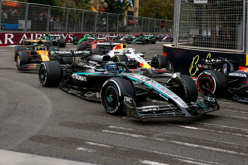 Formel 1 George Russell Mercedes Baku Aserbaidschan 2025