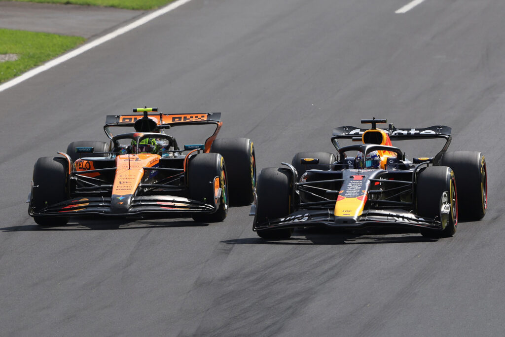 Formel 1 Max Verstappen Red Bull und Lando Norris McLaren Monza Italien 2025