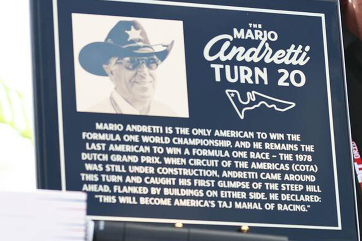 Formel 1 COTA Andretti Kurve