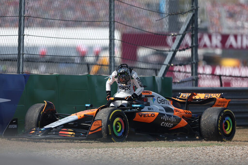 Formel 1 Oscar Piastri McLaren Austin USA Sprint Crash 2025
