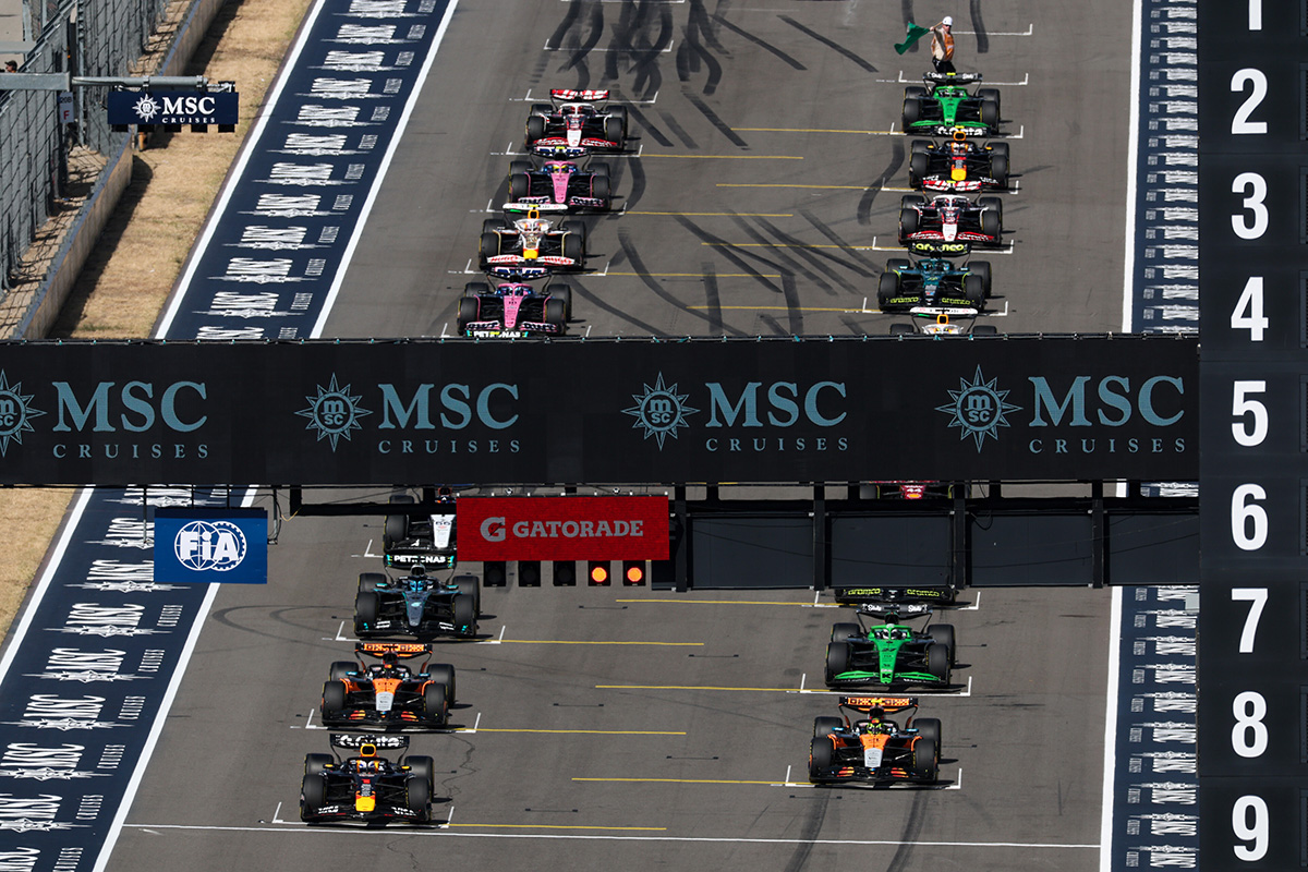 Formel 1 Start USA GP Sprint in Austin 2025