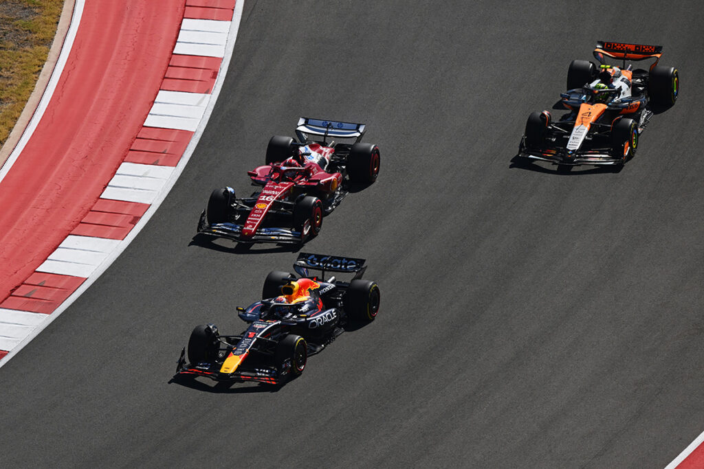 Formel 1 Max Verstappen, Charles Leclerc und Lando Norris USA GP 2025