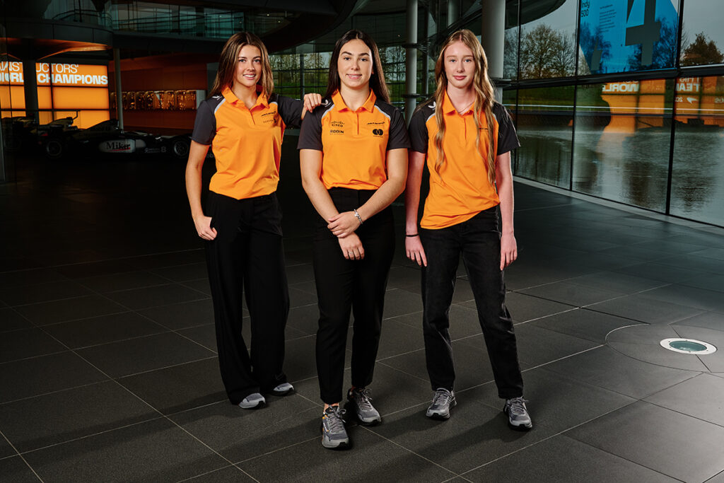 Ella Stevens, Ella Lloyd und Ella Häkkinen McLaren