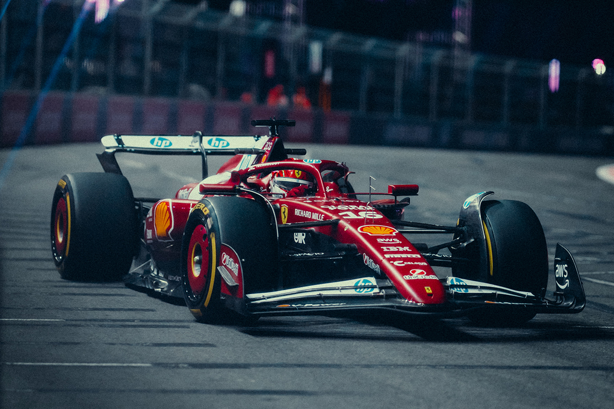 Formel 1 Charles Leclerc Ferrari Las Vegas 2025