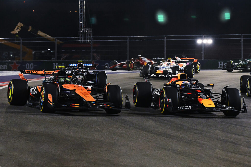 Formel 1 Max Verstappen und Lando Norris Las Vegas 2025