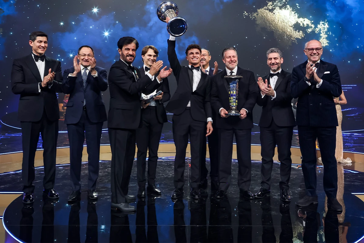 FIA Gala 2025, Lando Norris, McLaren, Credit: FIA