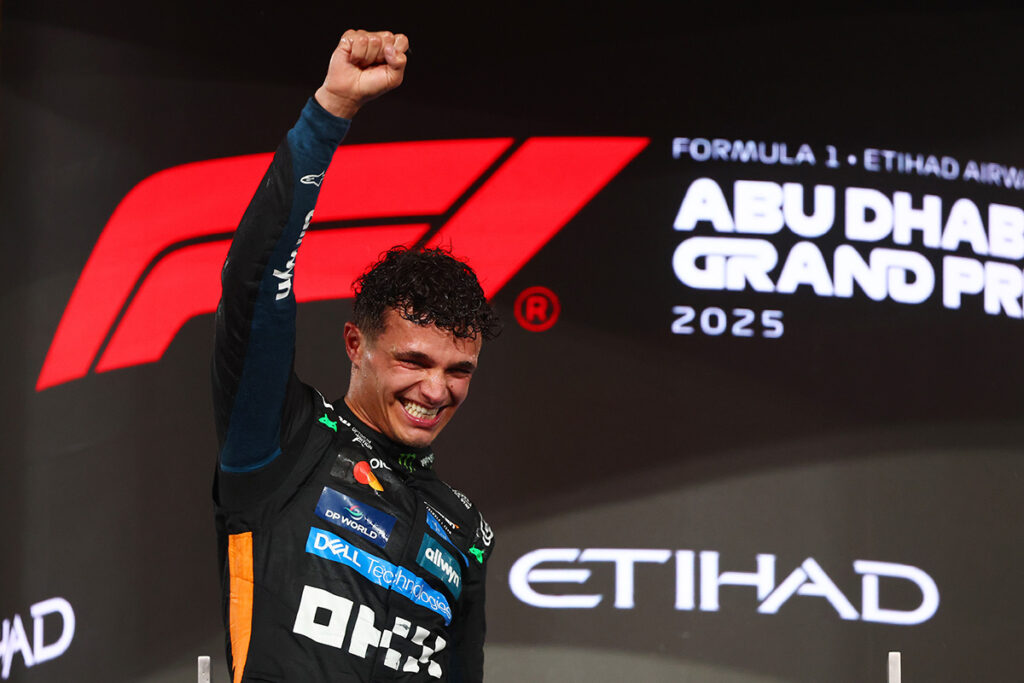 Formel 1 Lando Norris McLaren Weltmeister Abu Dhabi 2025