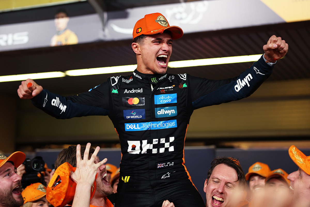 Formel 1 Lando Norris McLaren Weltmeister Abu Dhabi 2025