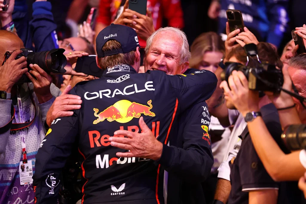 Formel 1 Dr. Helmut Marko und Max Verstappen