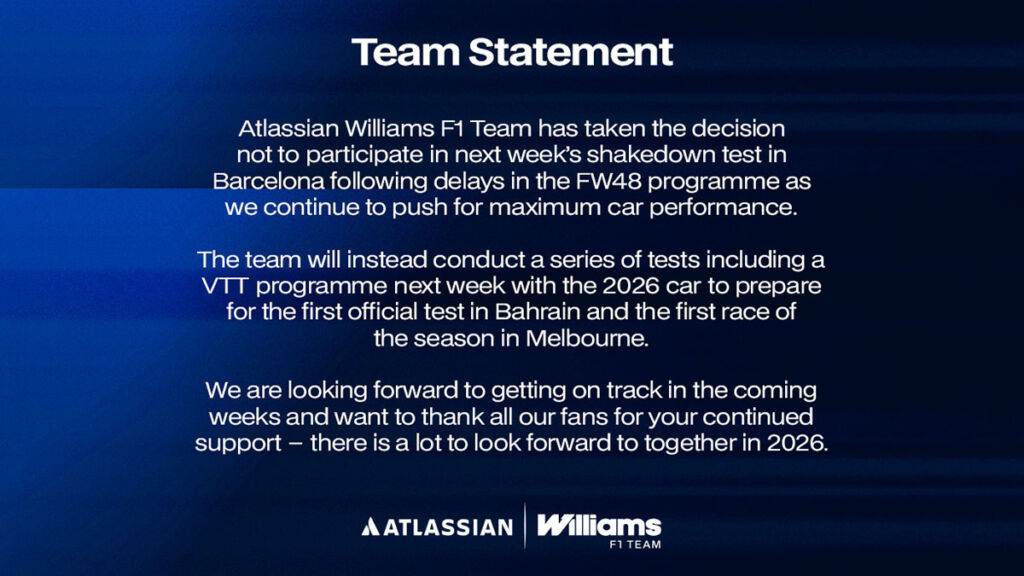 Formel 1 Williams 2026